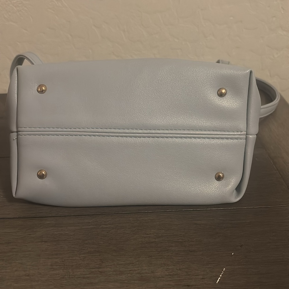 Elegant Blue Gathered Handle Women's Bag - Picture 3 of 3